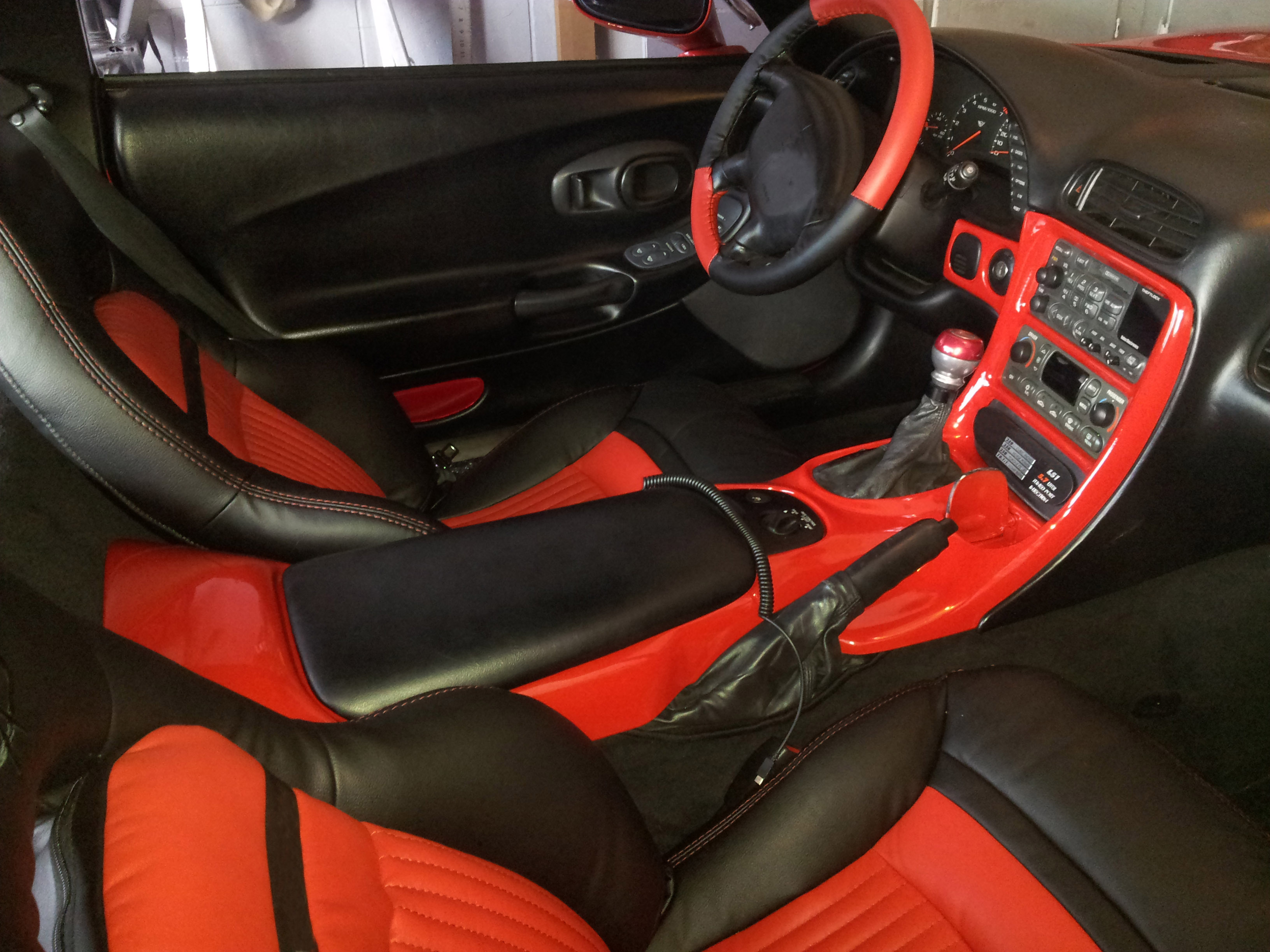 1997 2004 C5 Corvette Genuine Leather Seat Covers Custom