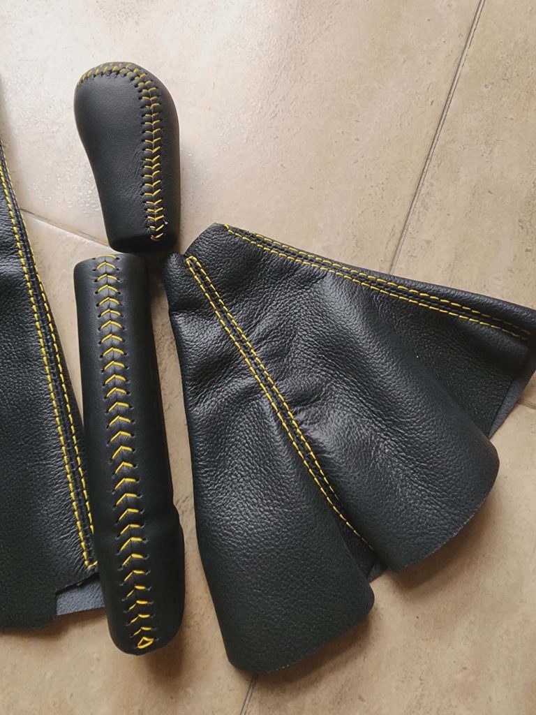 ヴィンテージブックマーク 1993-1999 MAZDA RX-7 FD GENUINE LEATHER SHIFT KNOB E-BRAKE HANDLE