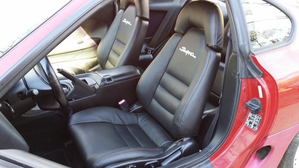 1993 5 1998 Toyota Supra Mkiv Genuine Leather Covers Front And Rear Interior Innovation