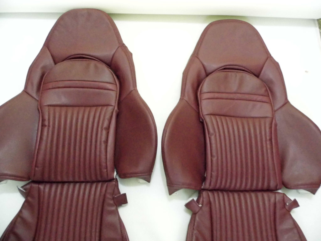 1997 2004 C5 Corvette Firethorn Synthetic Leather Seat Covers