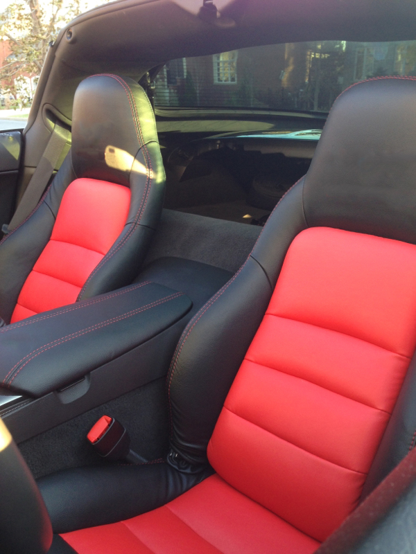 2005 2018 C6 Corvette Synthetic Leather Seat Covers Custom Interior Innovation - Corvette Leather Seat Covers C6