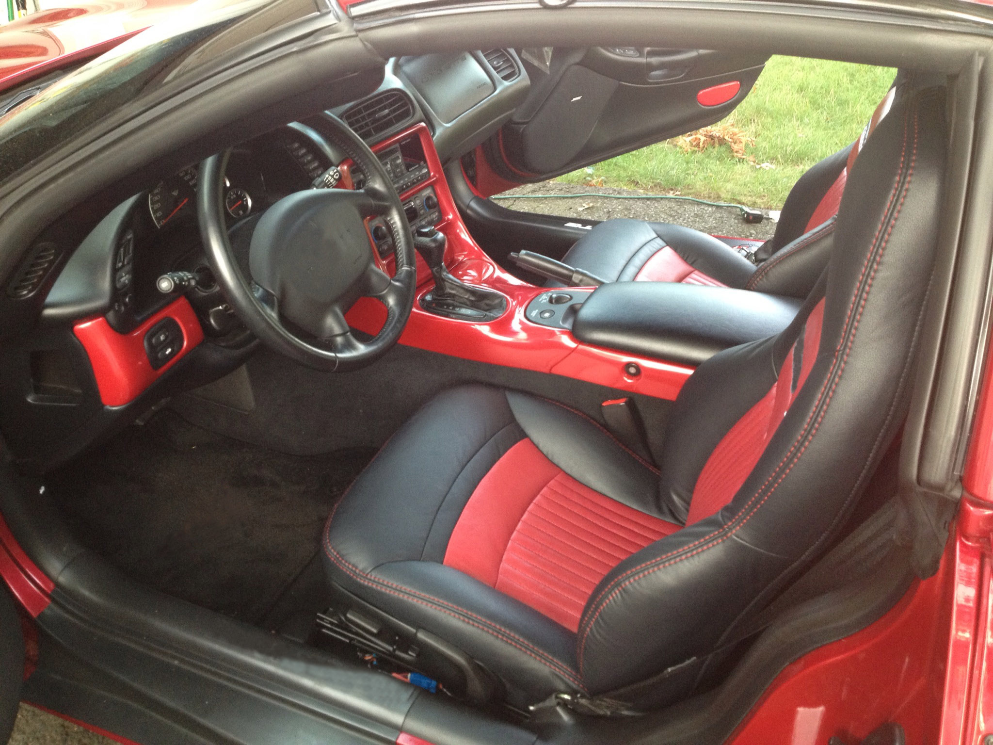 1997 2004 C5 Corvette Genuine Leather Seat Covers Custom