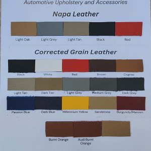 Leather Sample Card