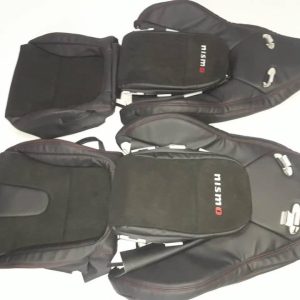 2007-2015 Nissan GTR Genuine Leather Alcantara Seat Covers Front Nismo