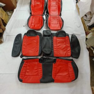 2015-23 Dodge Charger/Challenger SRT Synthetic Leather Seat Covers (Front & Rear)